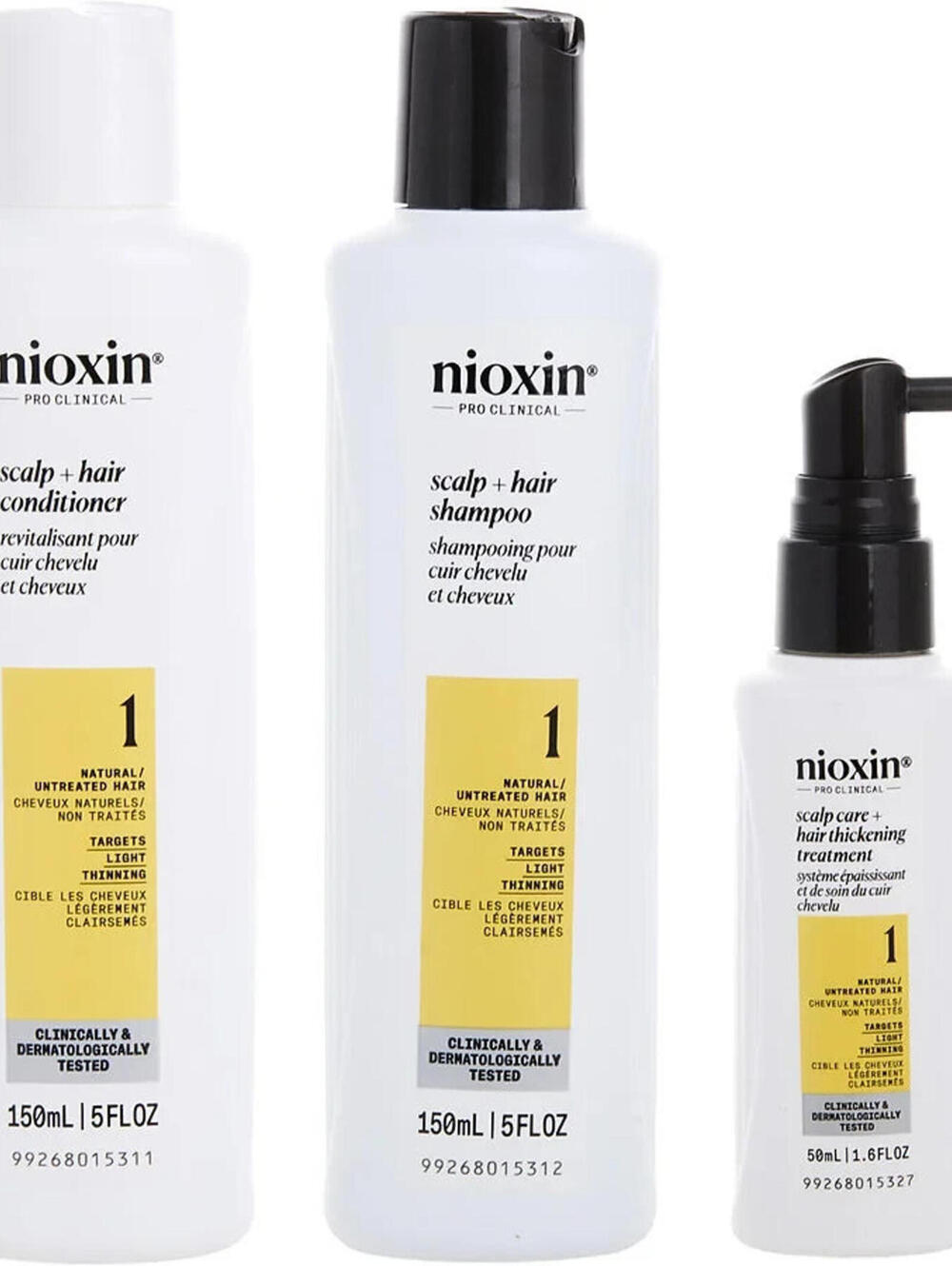 Open Box - Nioxin System 1 Scalp + Hair Thickening Kit (5oz/5oz/1.6oz)